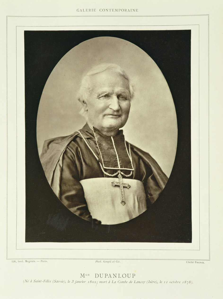 Felix Antoine Philibert Dupanloup (1802-78), de &39;Galerie Contemporaine&39;, c.1874-78 de Franck