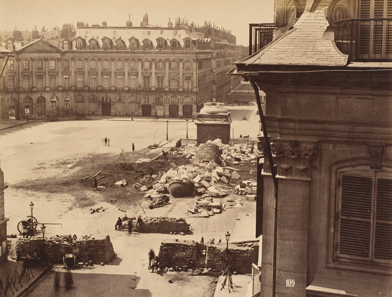 Coluna Vendome, 1871. de Franck