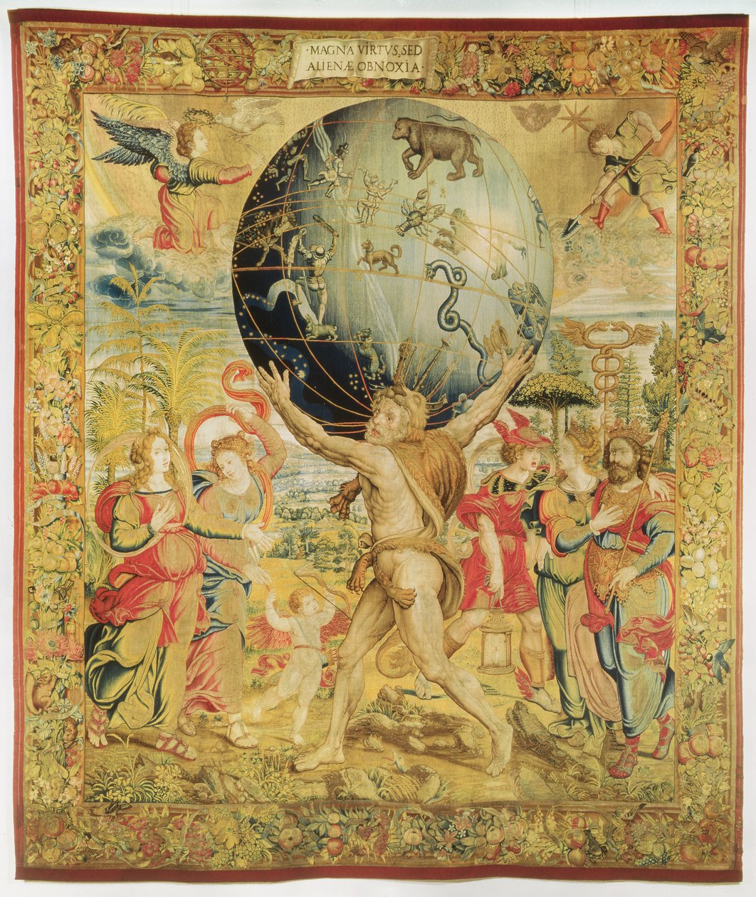 Hércules iniciando os Jogos Olímpicos, c.1450-75 (tapeçaria) de Franco Burgundian