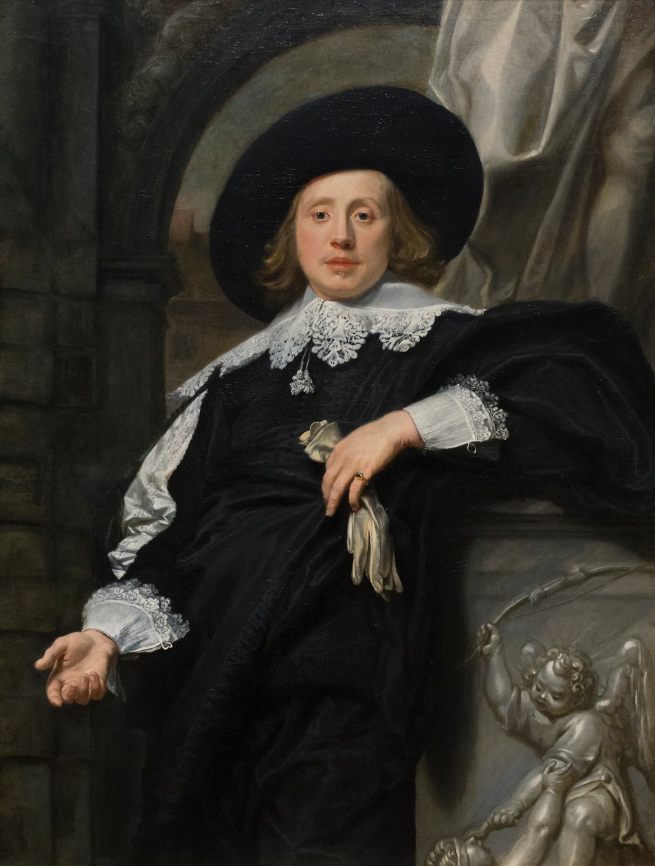 Retrato de um homem de Franco Flemish School