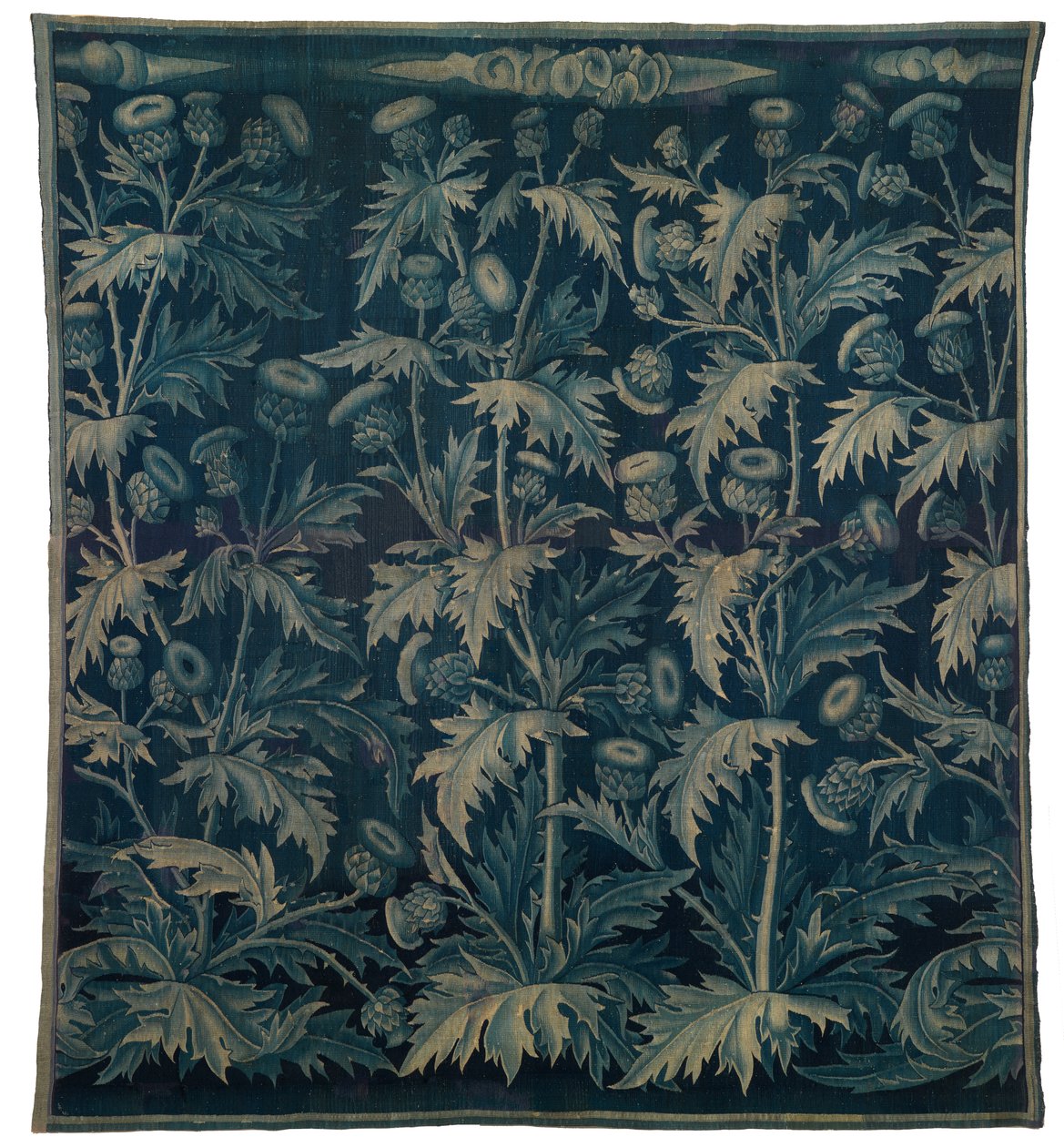 Tapeçaria, Verdura com cardos ou Les Chardons, franco-flamenga, feita c.1500 (lã) de Franco Flemish School
