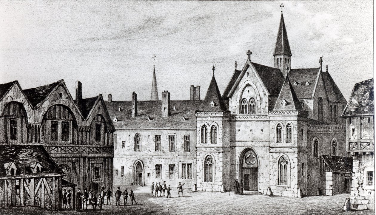 A Sorbonne em 1550 de Francois Alexandre Pernot