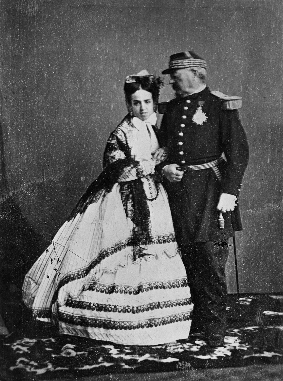 General Achille Bazaine (1811-88) e sua esposa, Josepha Pena, verão de 1865 de Francois Aubert