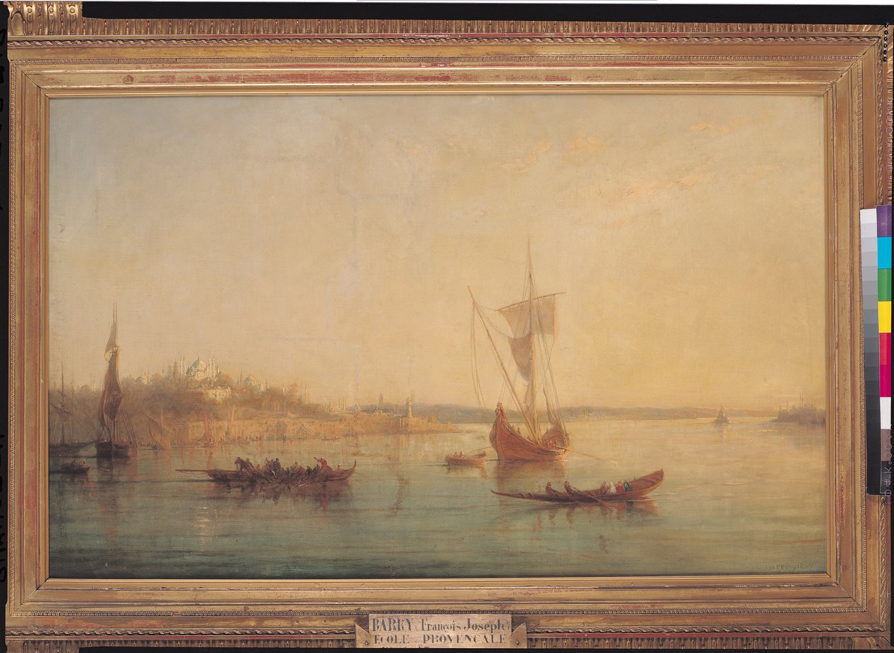 A boca do Bósforo em Constantinopla, 1869 de Francois Barry
