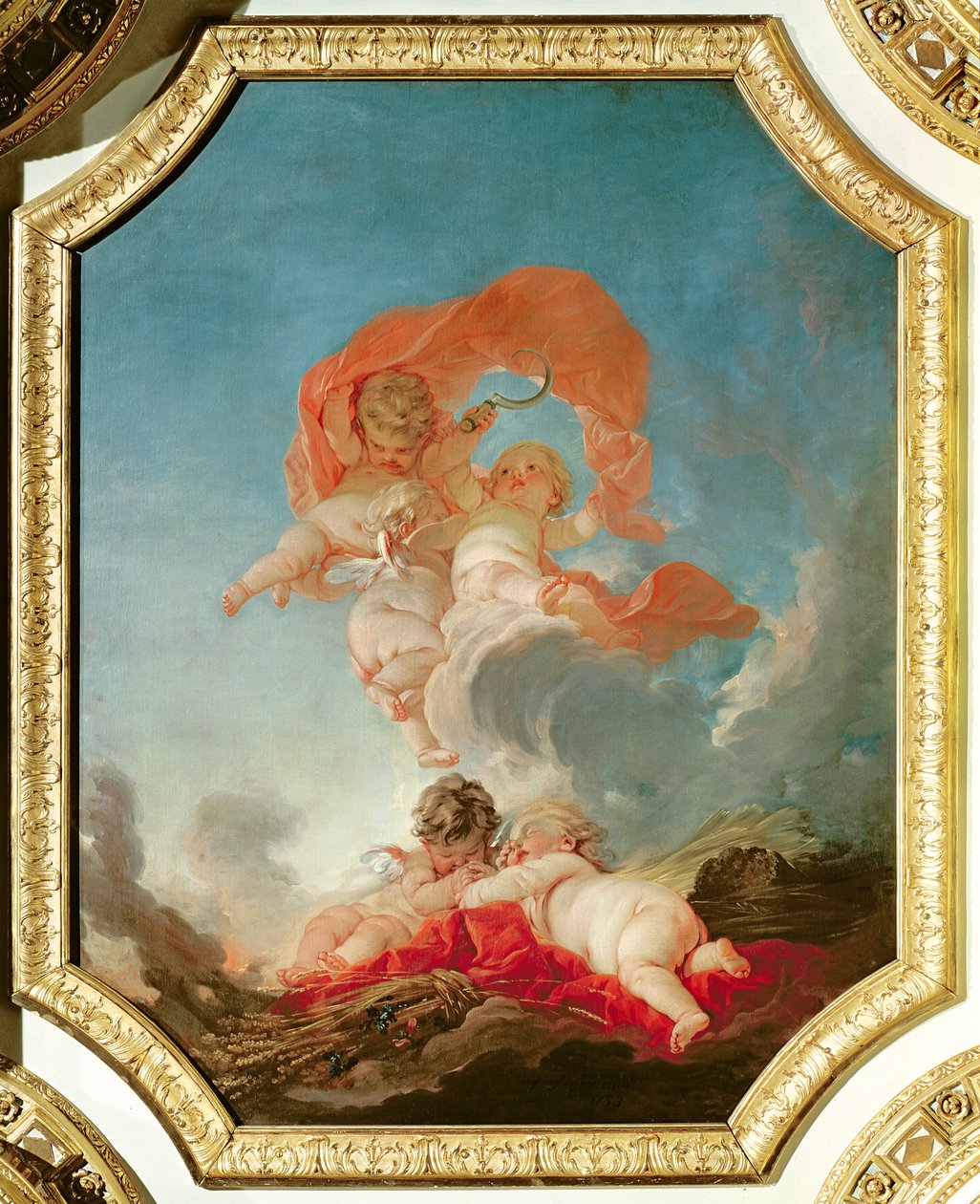 Verão, de uma série do Four Seasons na Salle du Conseil de François Boucher