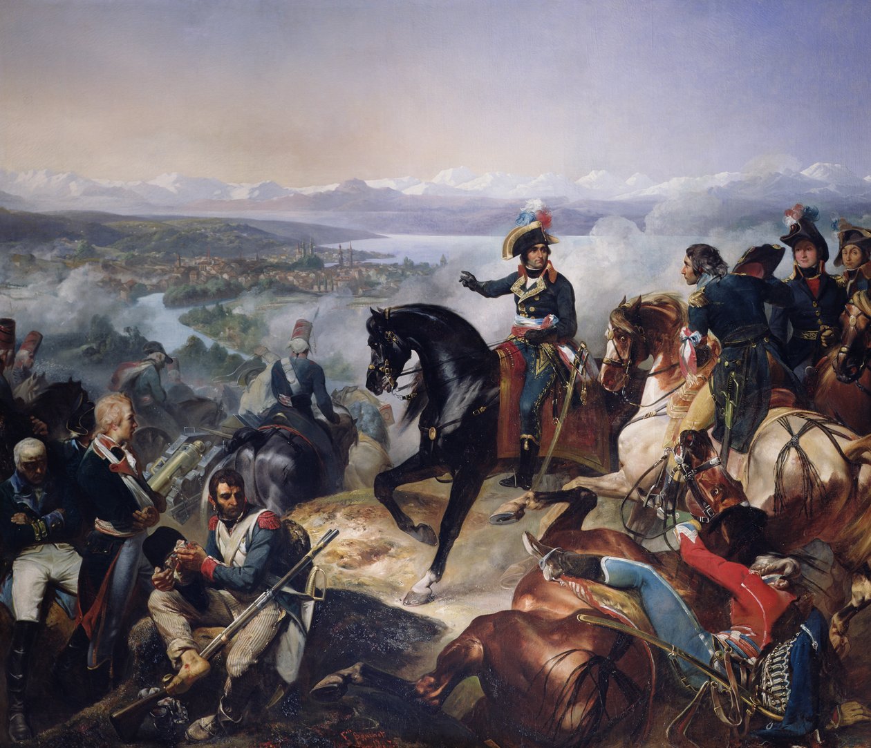 A Batalha de Zurique, 25 de setembro de 1799, 1837 de Francois Bouchot