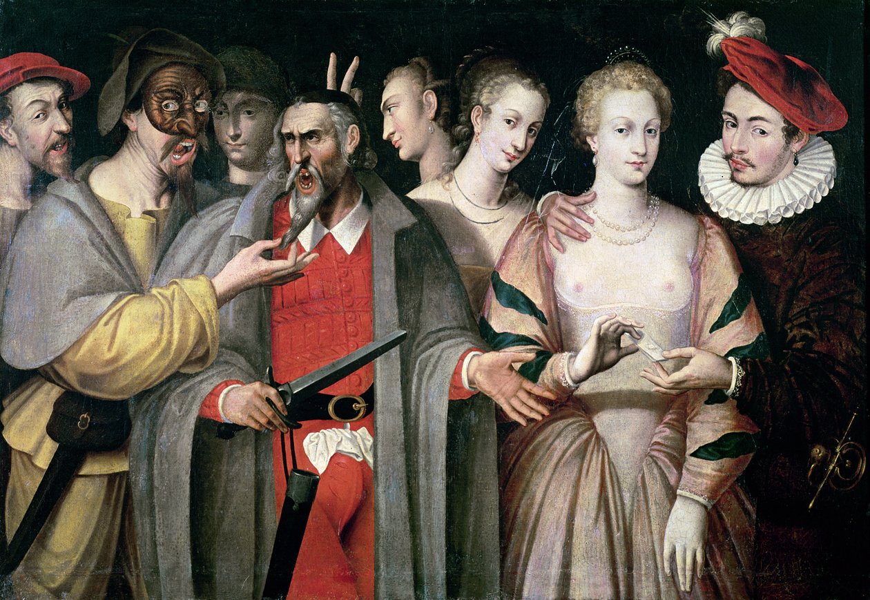 Atores da Commedia dell&39;Arte de Francois Bunel