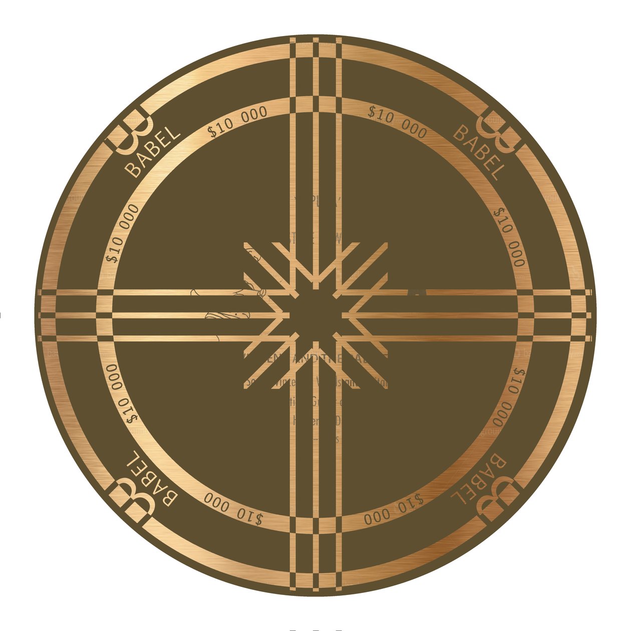 PokerChip $ 10000, 2015, digital de Francois Domain