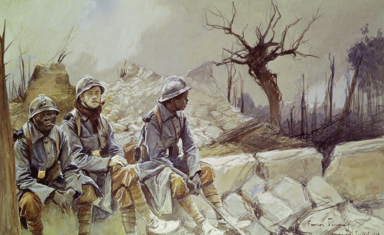 Dampierre, julho de 1916 de Francois Flameng