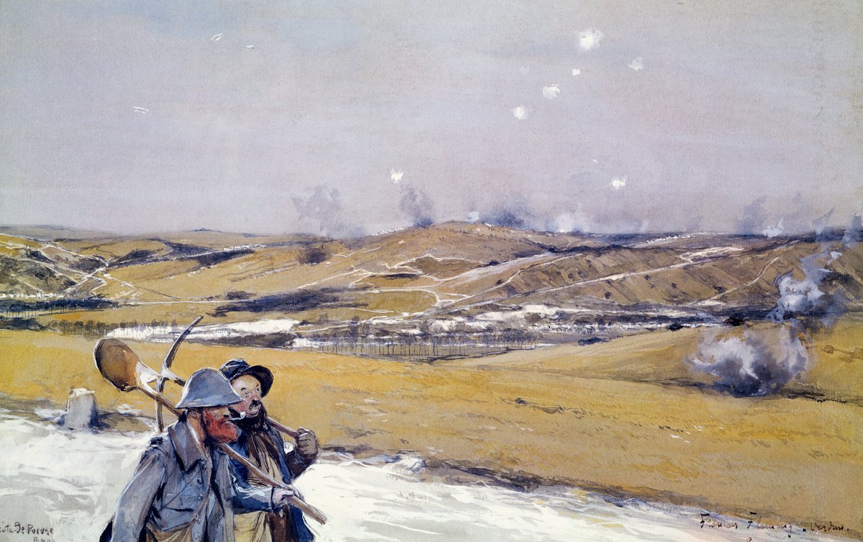 Verdun, 1916 de Francois Flameng