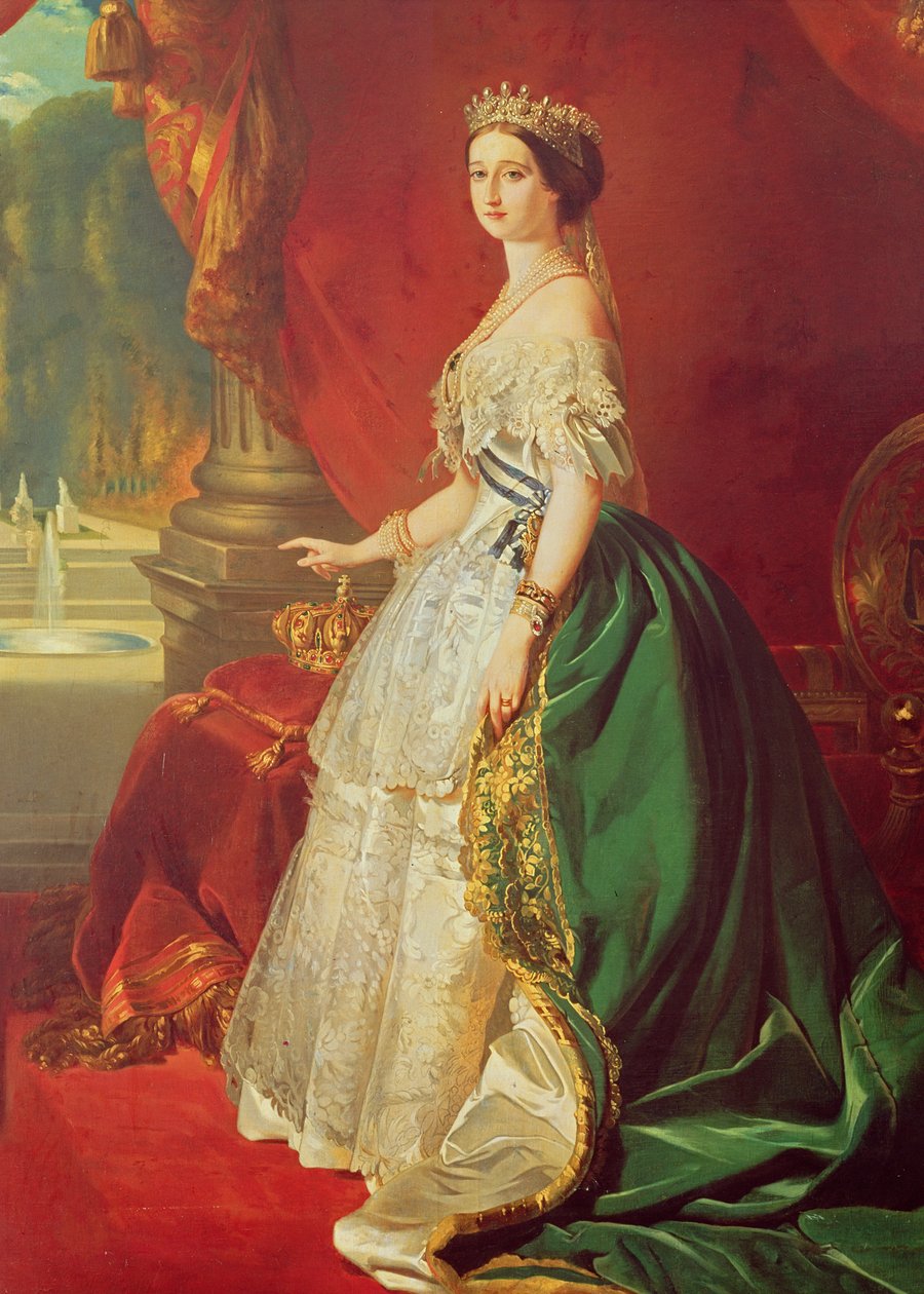 Imperatriz Eugenie (1826-1920) depois de um retrato de François Xavier Winterhalter (1806-73) de Francois Gabriel Guillaume Lepaulle