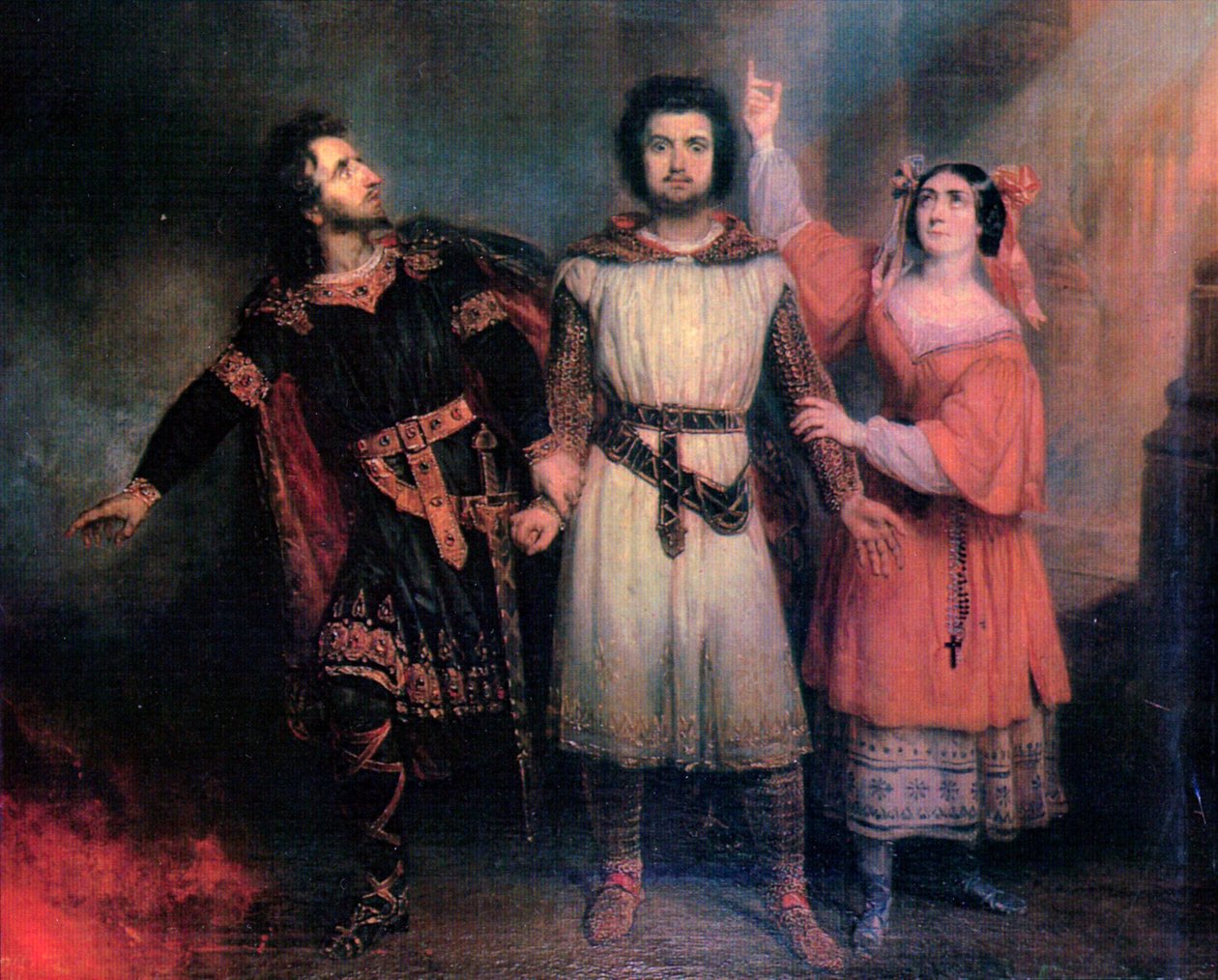 Trio act5 Robert the Devil por Meyerbeer de Francois Gabriel Guillaume Lepaulle