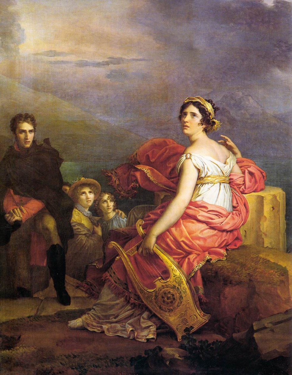 Corinne no Cape Miseno de Baron François Pascal Simon Gérard