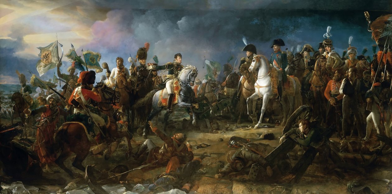 A batalha de Austerlitz de Baron François Pascal Simon Gérard