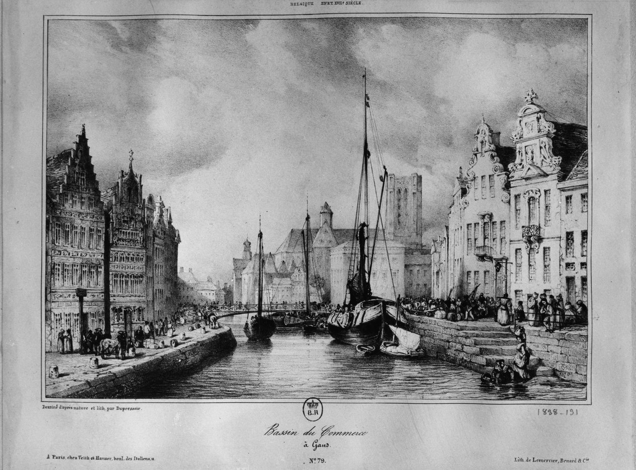 Vista, de, ghent de Francois Joseph Dupressoir