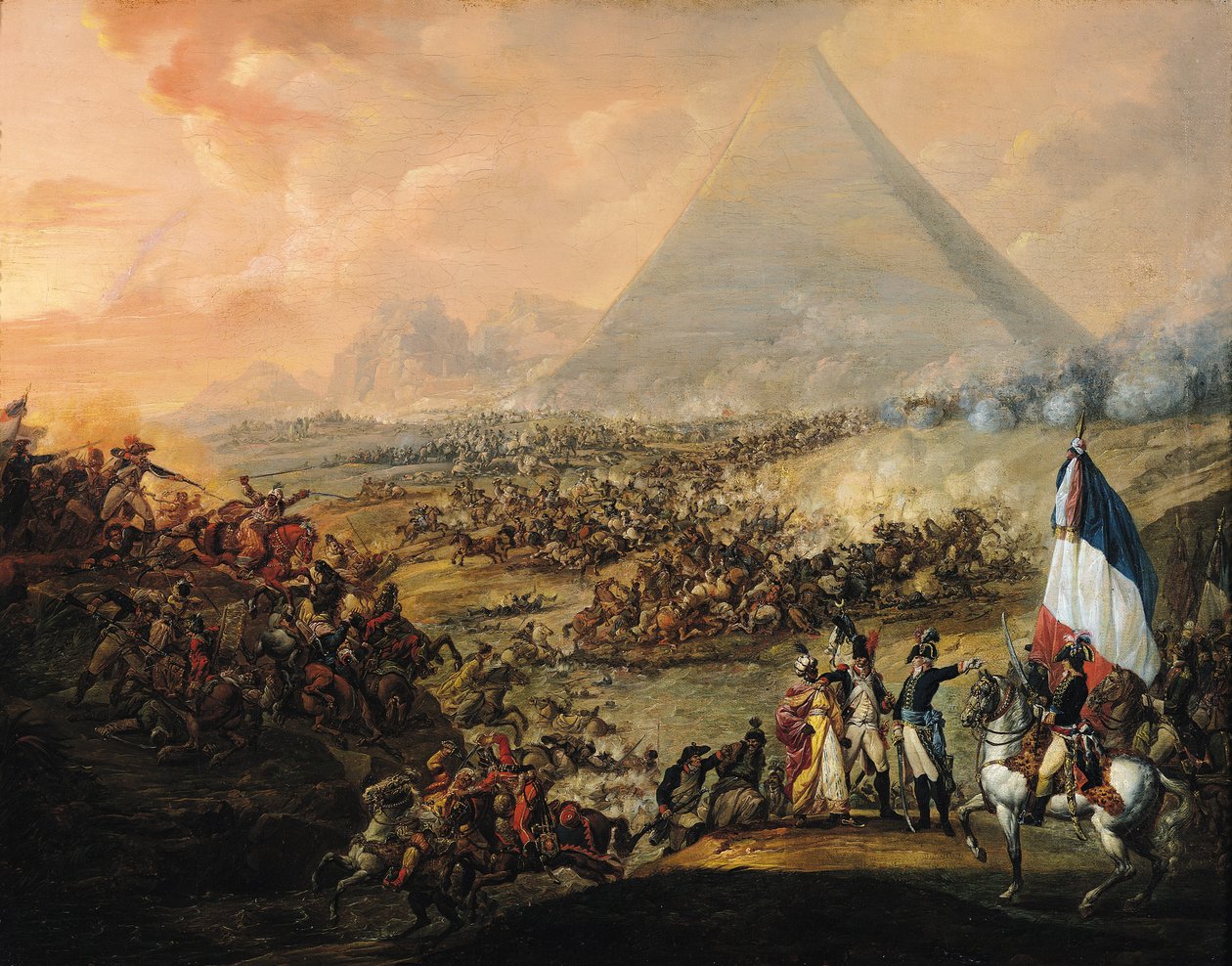 Batalha das Pirâmides, 21 de julho de 1798 de Francois Louis Joseph Watteau