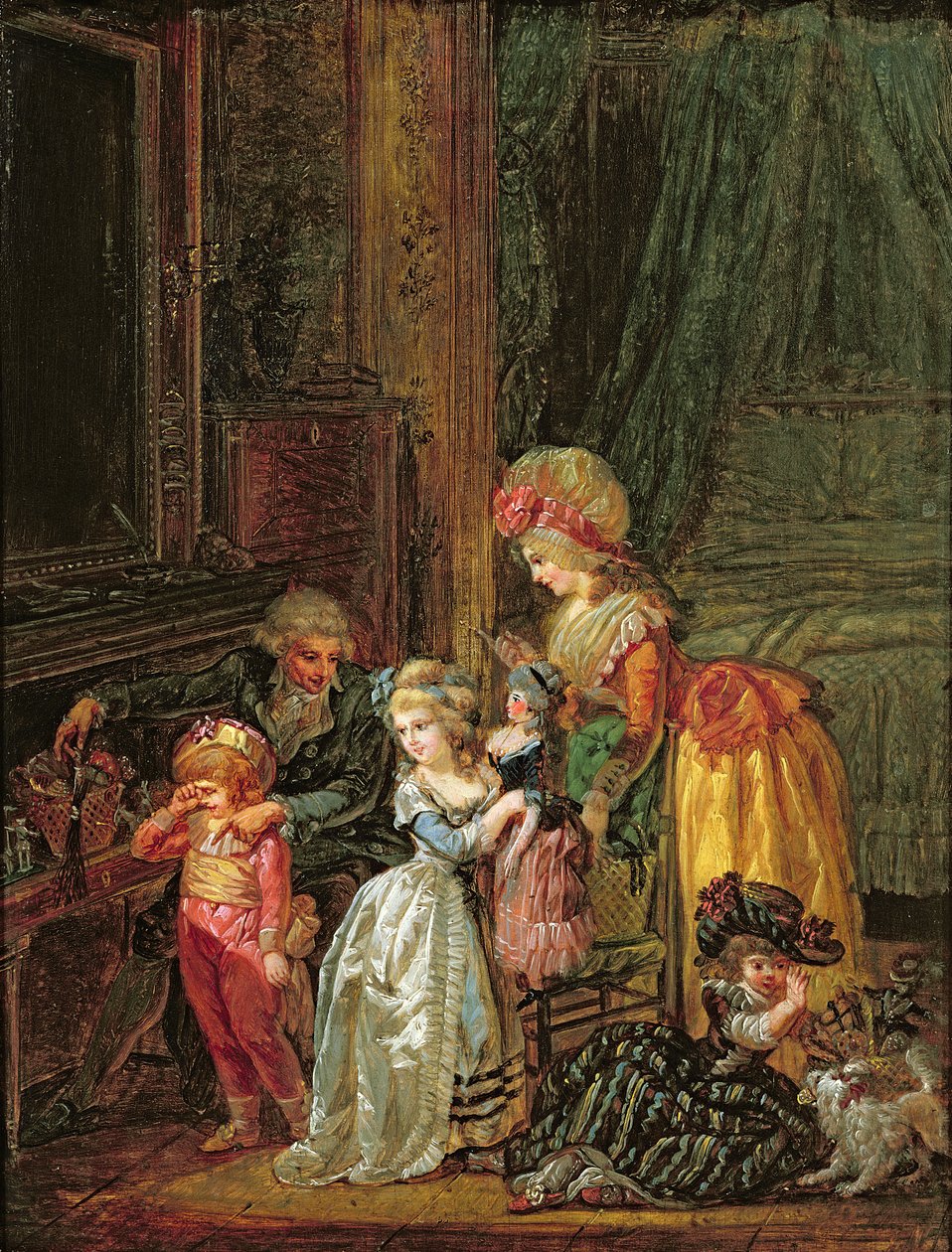 Dia de São Nicolau de Francois Louis Joseph Watteau