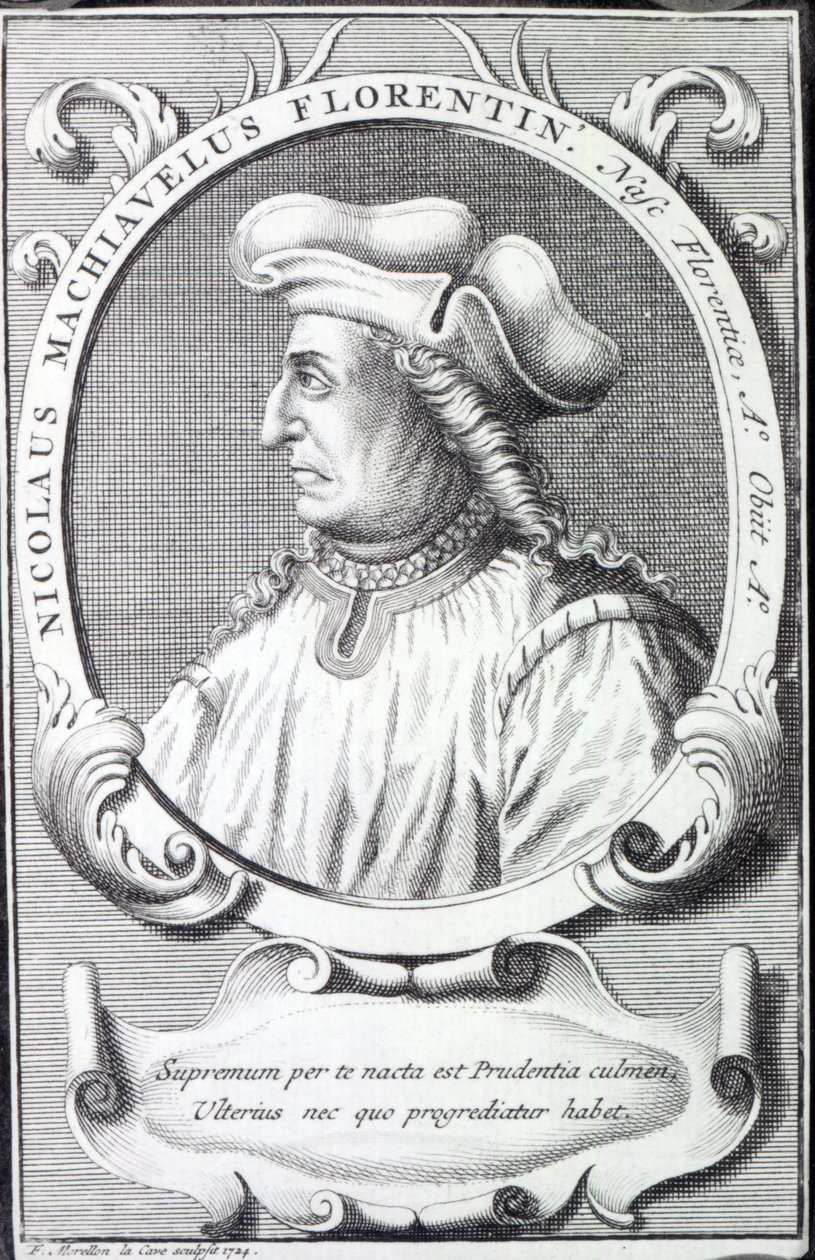 Niccolo Machiavelli, 1724 de Francois Morellon la Cave
