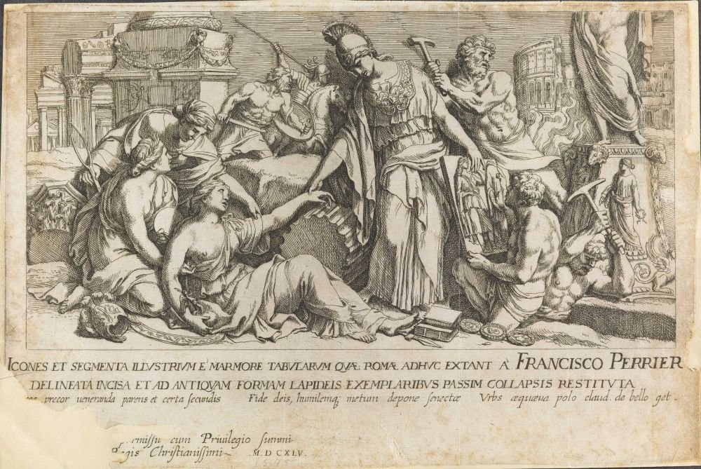 cena de batalha de Francois Perrier