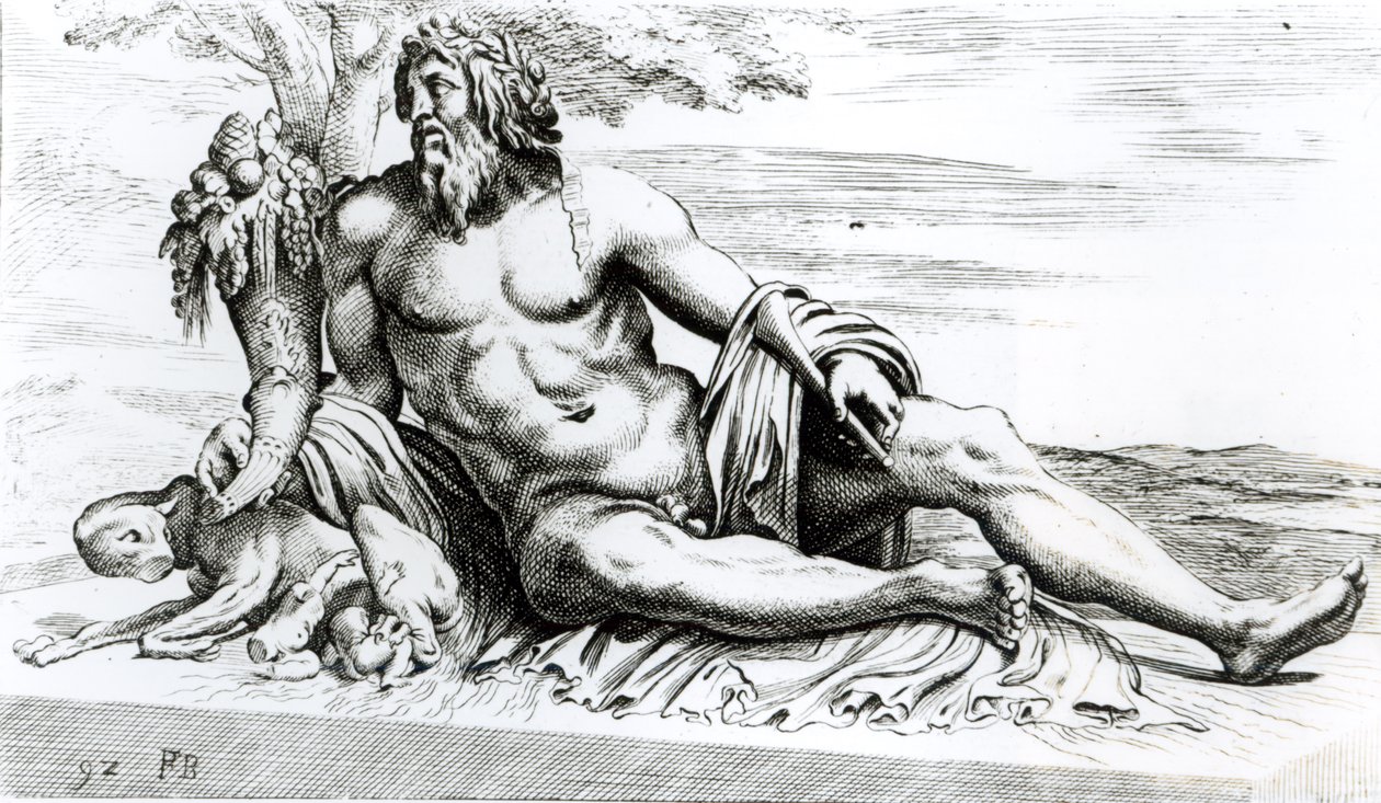 Rio Tibre, c.1653 de Francois Perrier