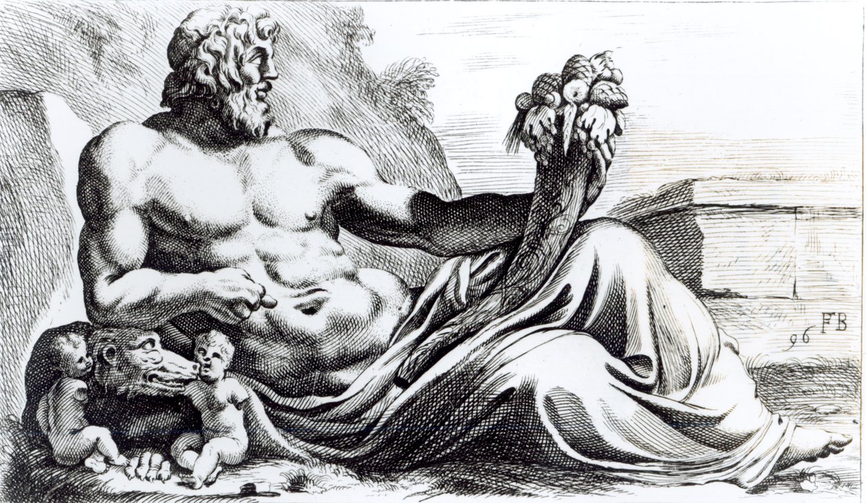 Rio Tibre, c.1653 de Francois Perrier
