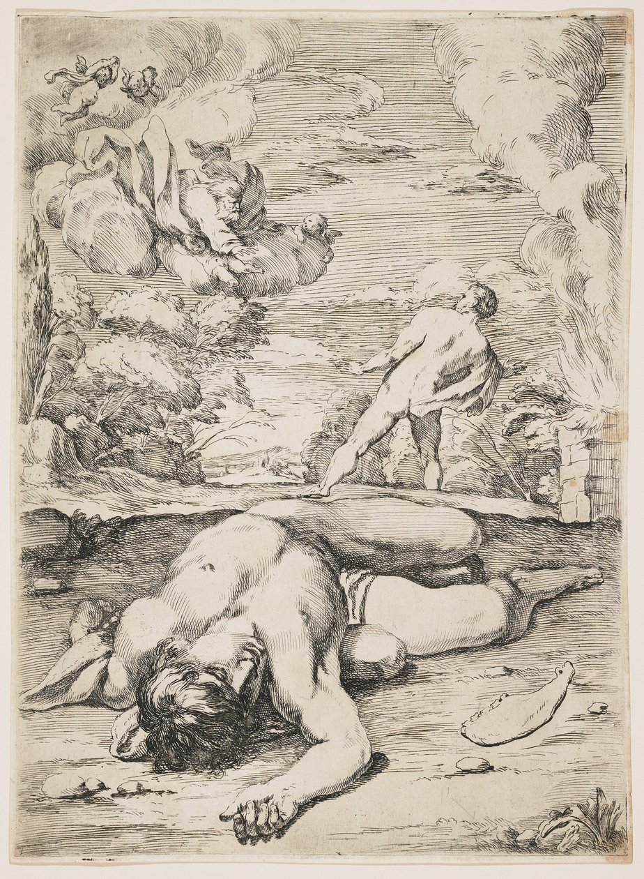 A morte de Abel, final dos anos 1630 e início dos anos 1640 de Francois Perrier
