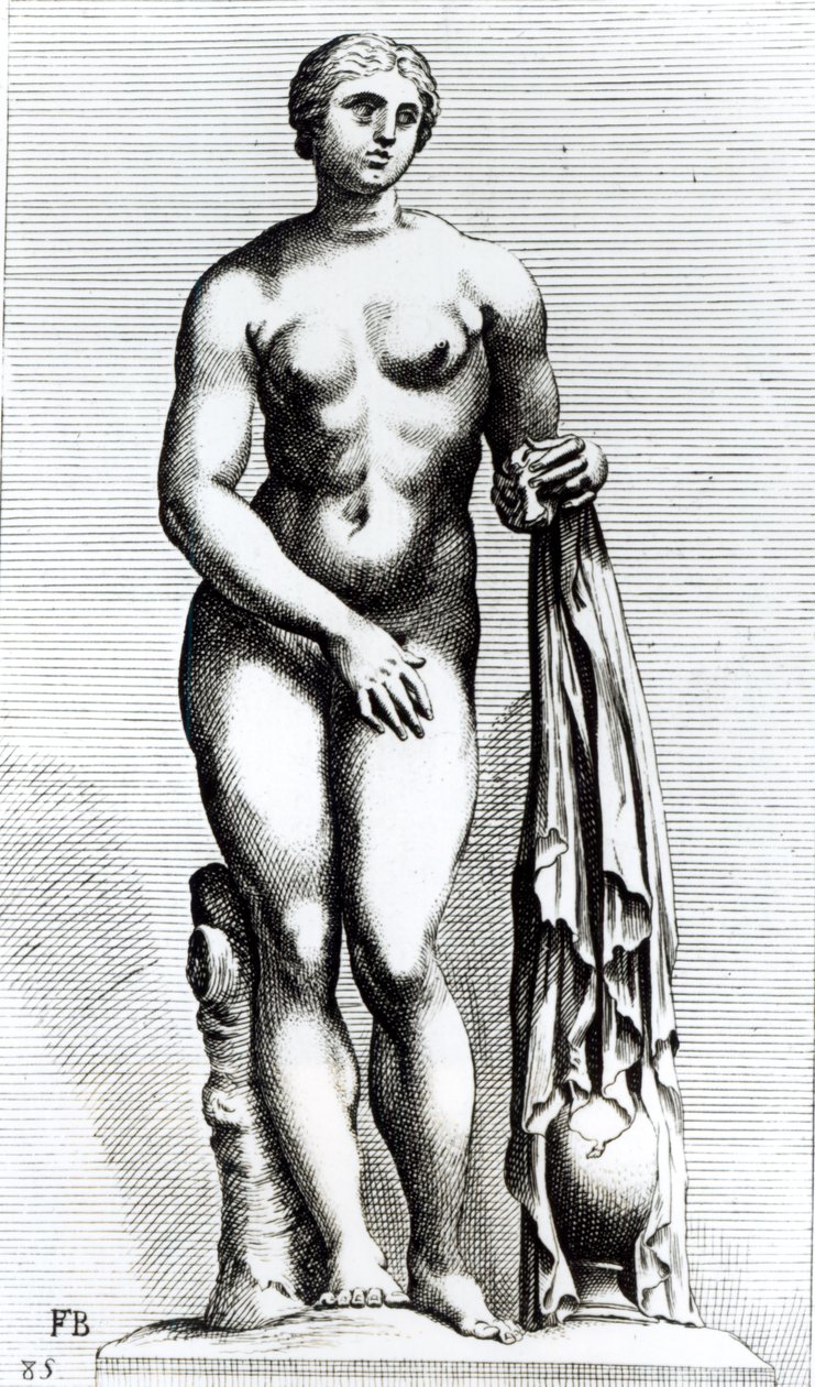 Vênus emergindo do banho, c.1653 de Francois Perrier