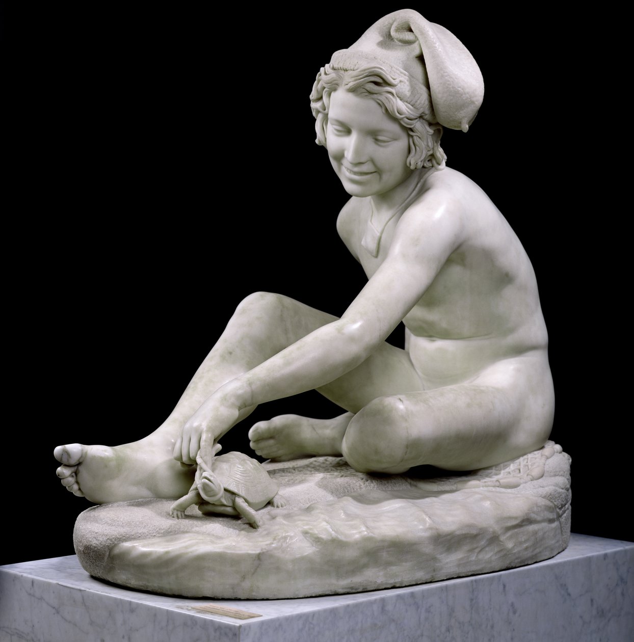 O pescador napolitano, 1833 (mármore) de Francois Rude
