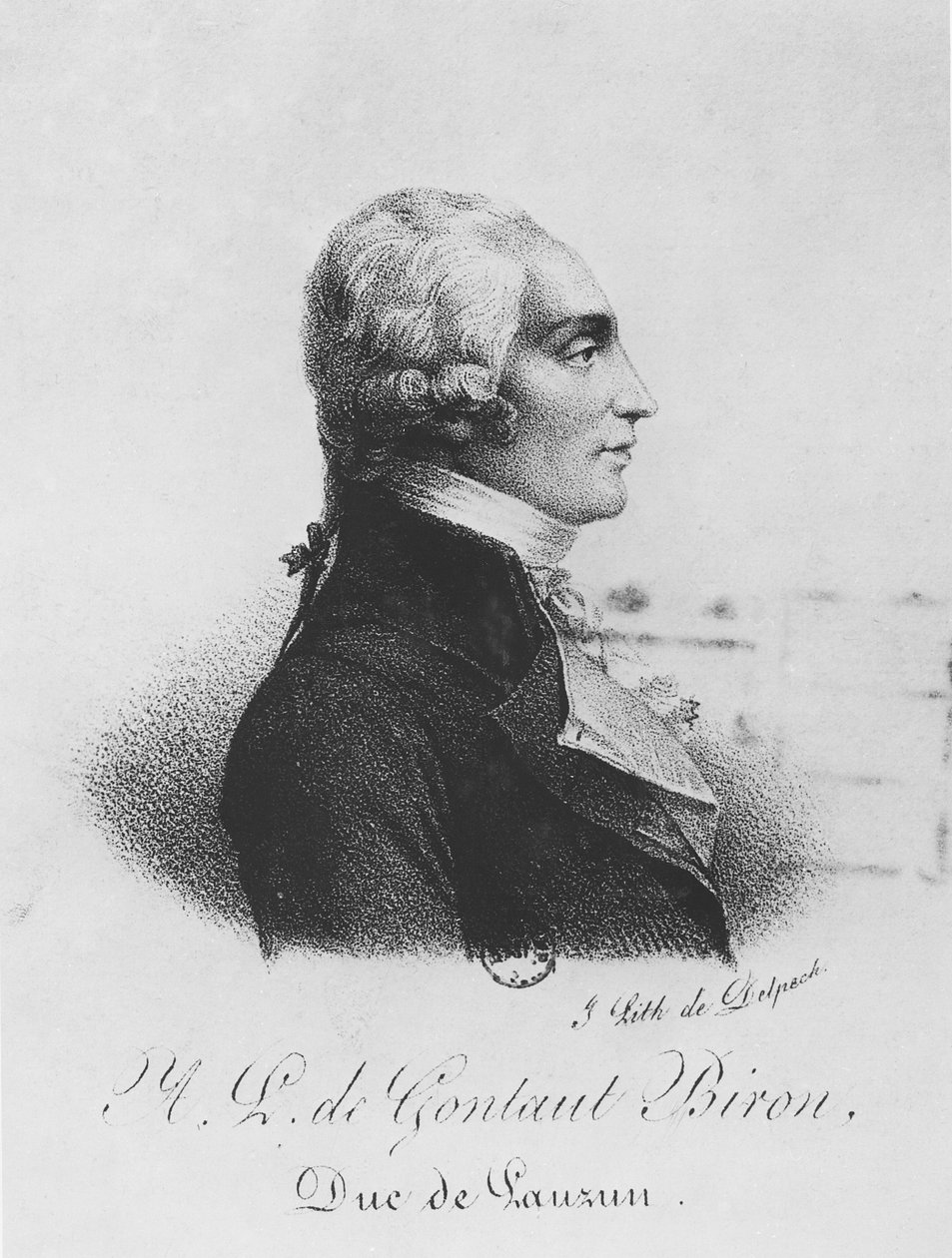 Armand de Gontaut, duque de Biron de Francois Seraphin Delpech