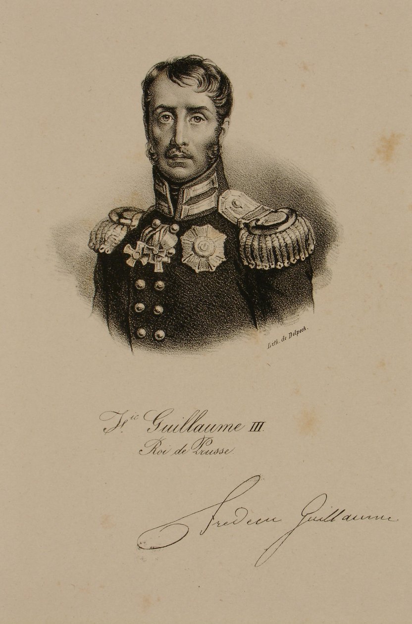 Frederic William III (1770-1840) rei da Prússia de Francois Seraphin Delpech