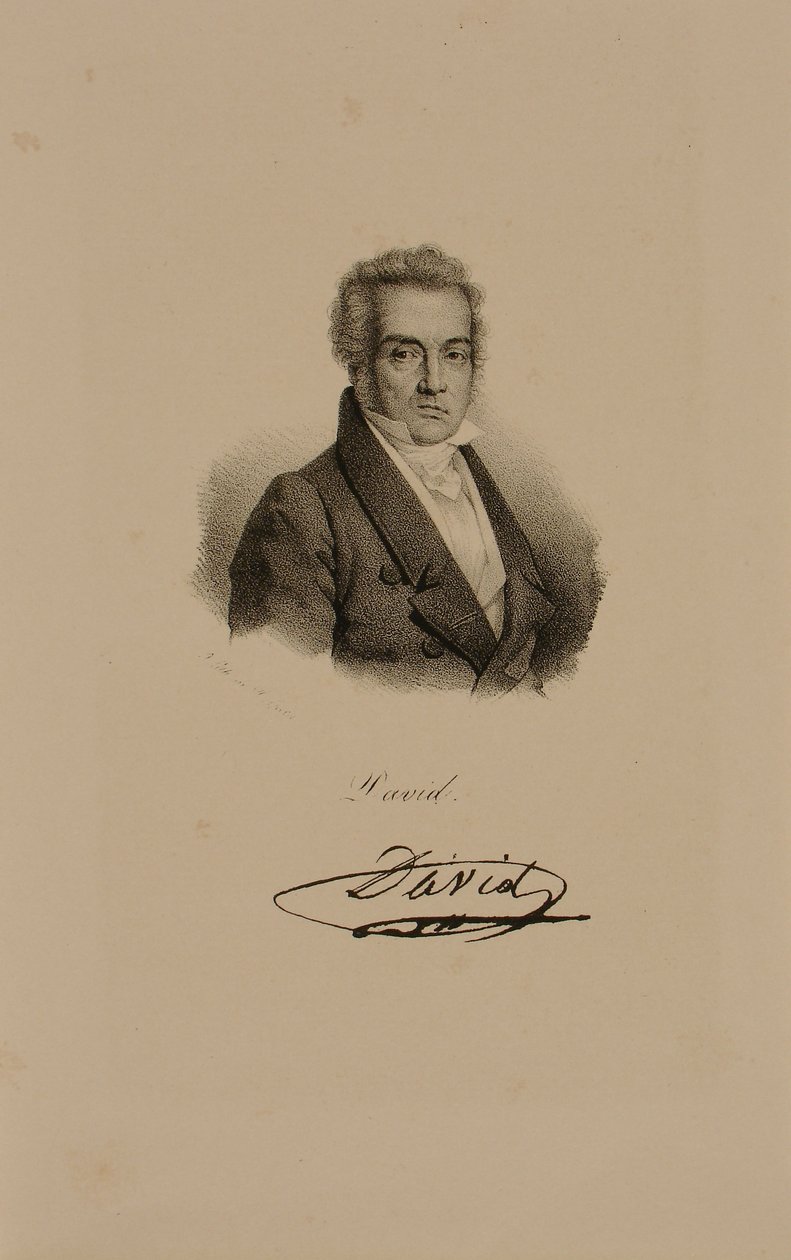 Jacques Louis David (1748-1825) de Francois Seraphin Delpech