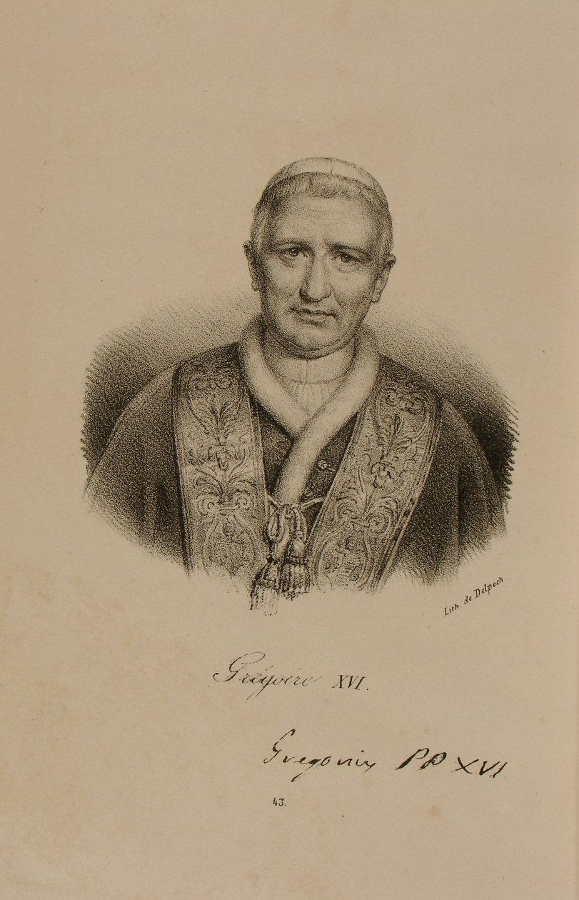 Papa Gregório XVI (1761-1846) de Francois Seraphin Delpech