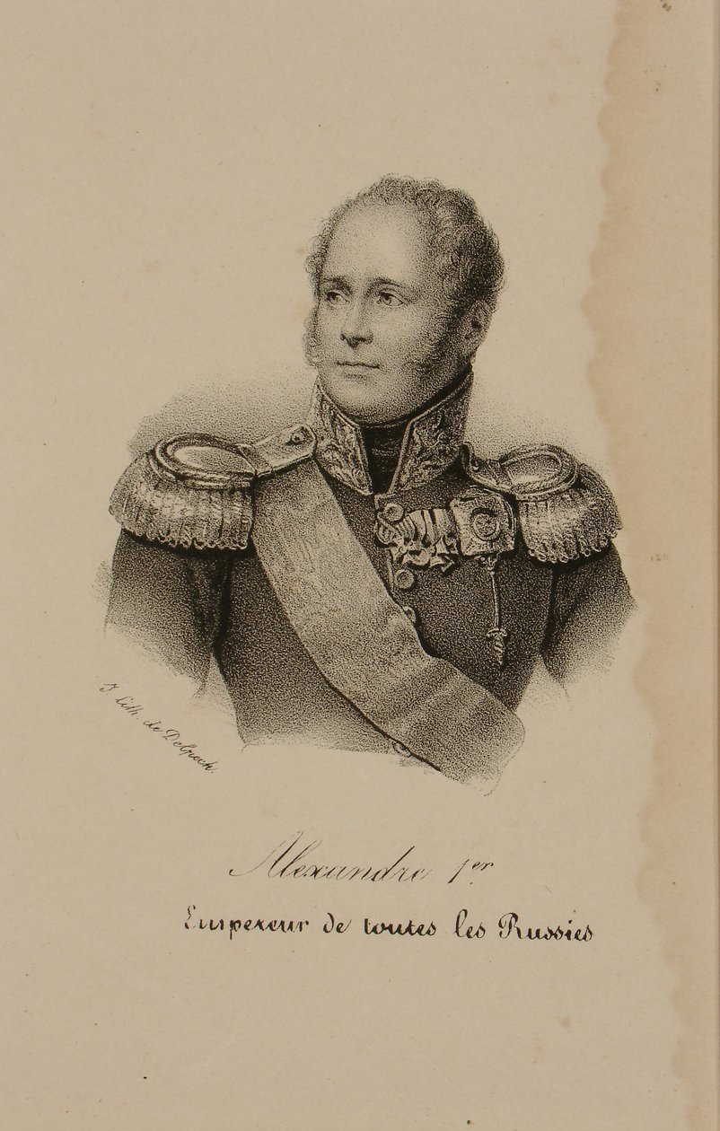 Retrato de Alexandre I (1777-1825) de Francois Seraphin Delpech