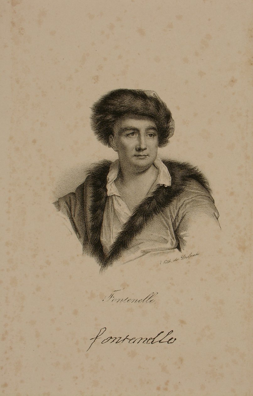 Retrato de Bernard o Bovier de Fontenelle (1657-1757) de Francois Seraphin Delpech
