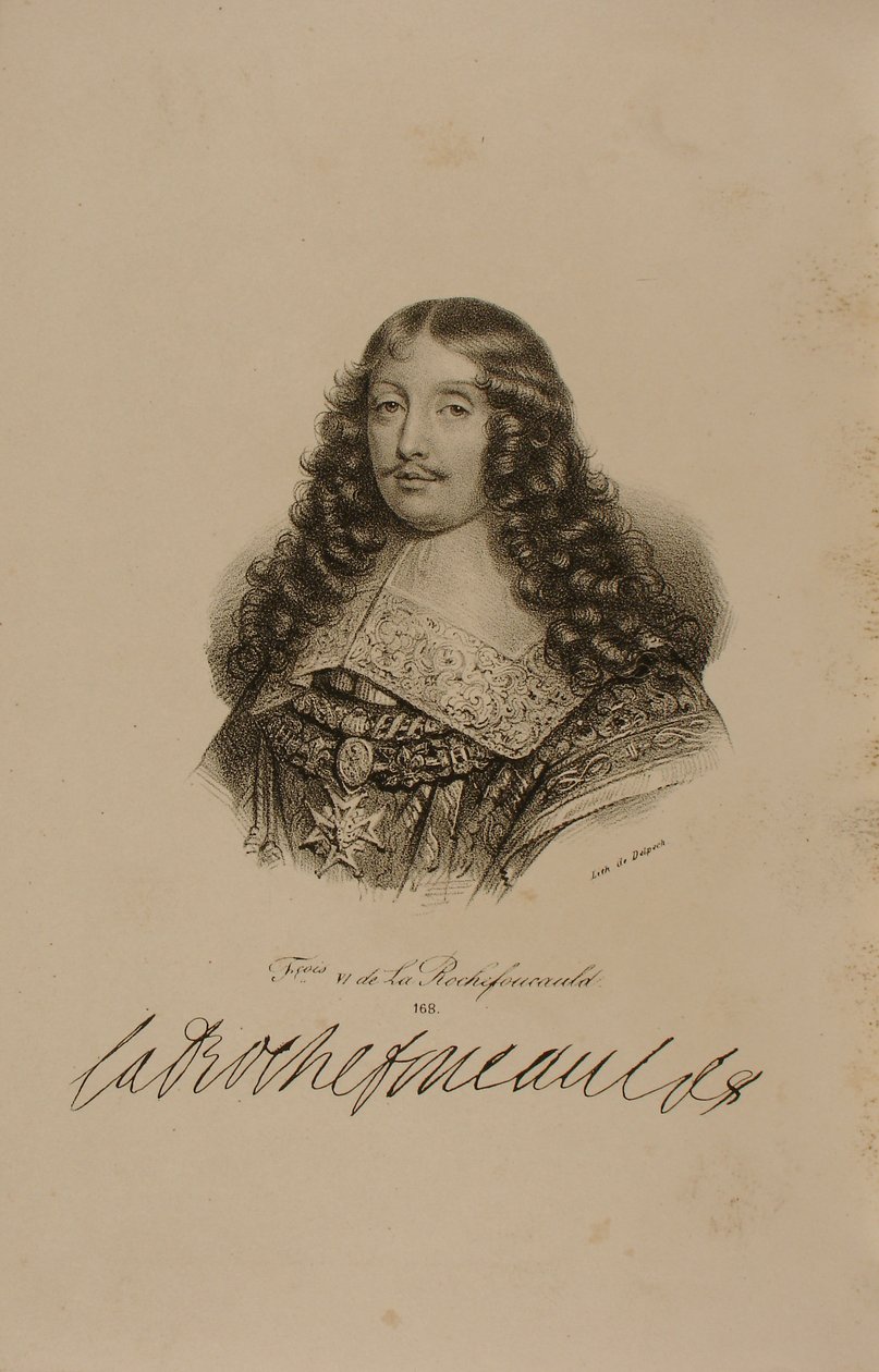 Retrato de François VI (1613-1680) Duque de La Rochefoucauld de Francois Seraphin Delpech