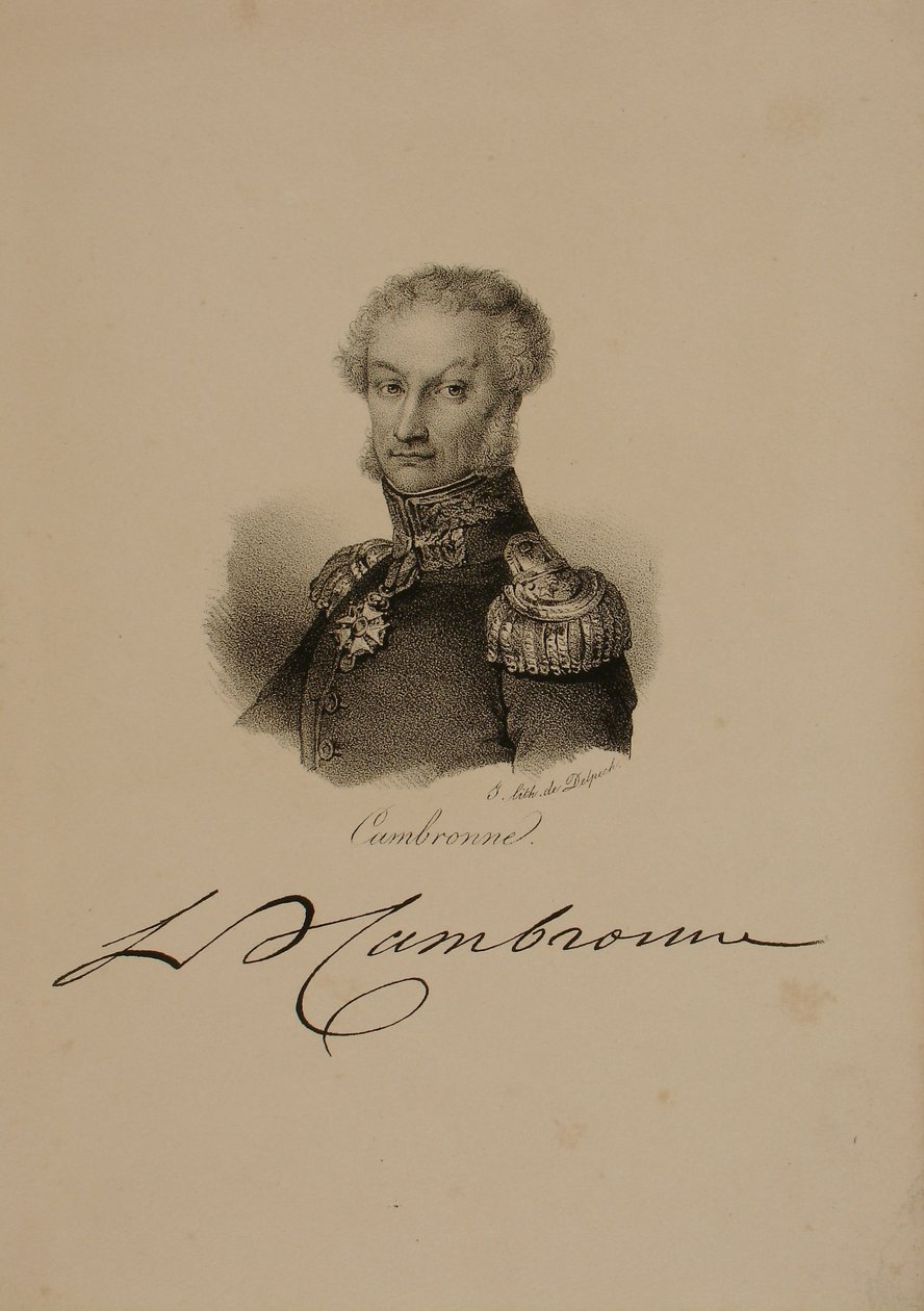 Retrato do general Etienne Cambronne (1770-1842) de Francois Seraphin Delpech