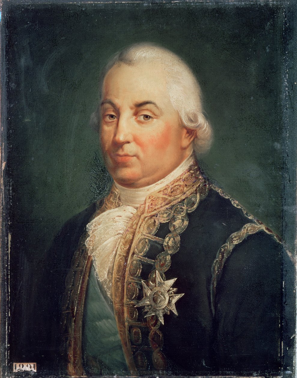 Pierre de Suffren-Saint-Tropez (1729-1788) Vice-almirante da França, 1835 de Francois Vincent Mathieu Latil