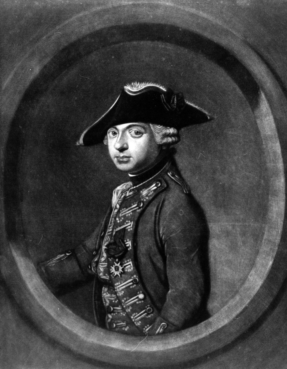 O cavaleiro de Eon, c.1765 (mezzotint) de Francois Vispre