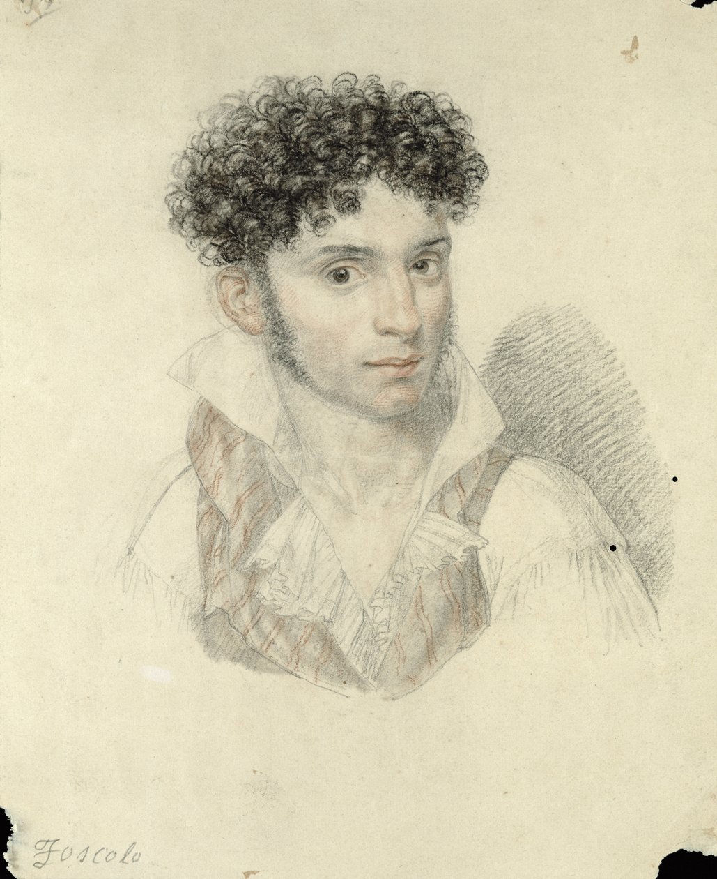 Retrato de Ugo Foscolo (1778-1827) de Francois Xavier Fabre