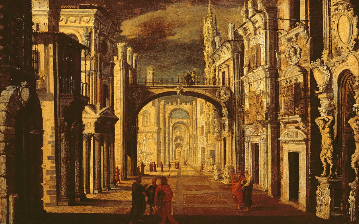 Perspectiva arquitetônica de Francois de Nome