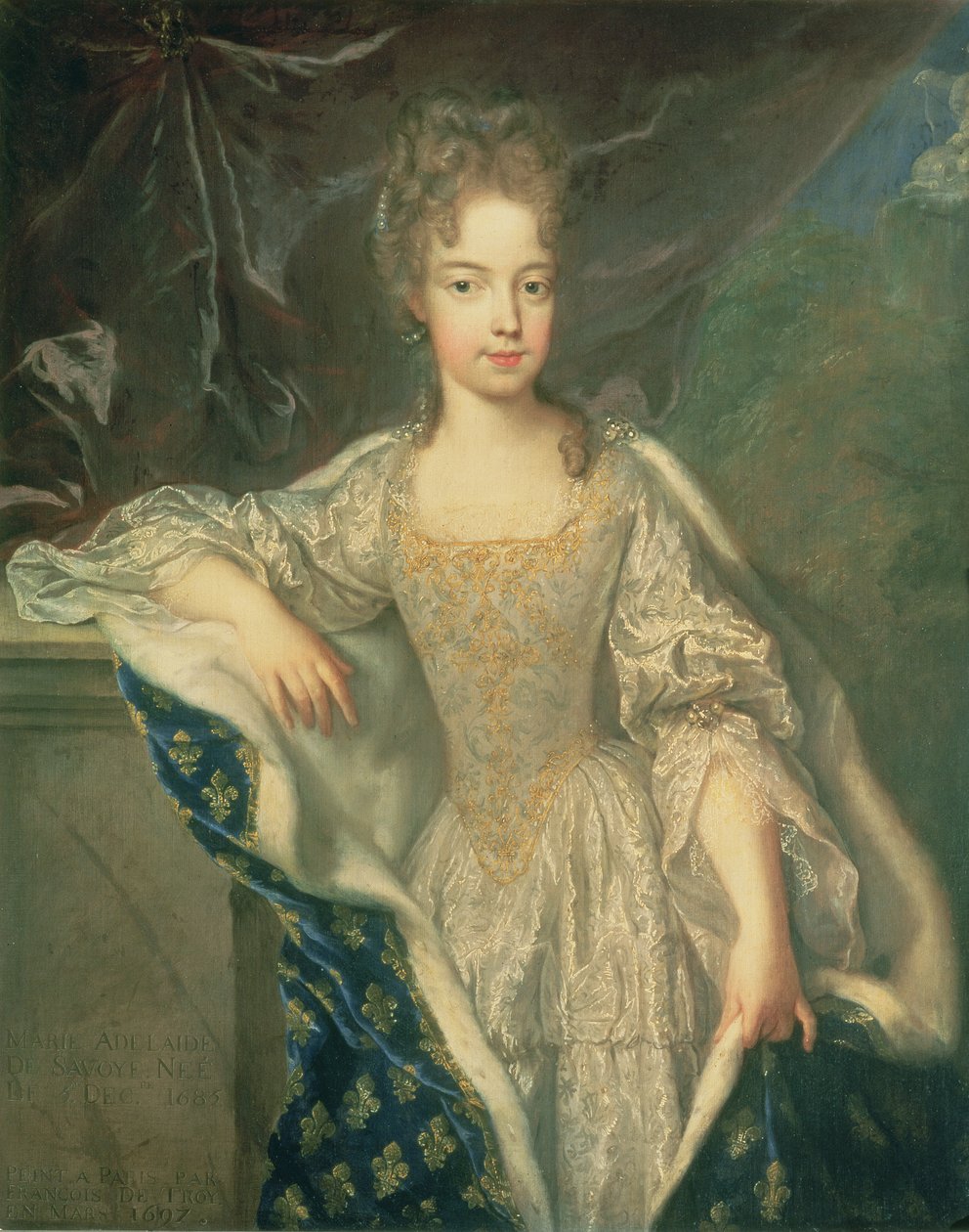 Retrato, de, adelaide, de, savoy, (b.1685), 1697 de Jean François de Troy