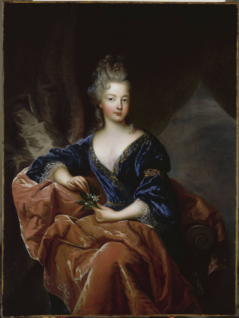 Retrato de Françoise-Marie de Bourbon de Jean François de Troy