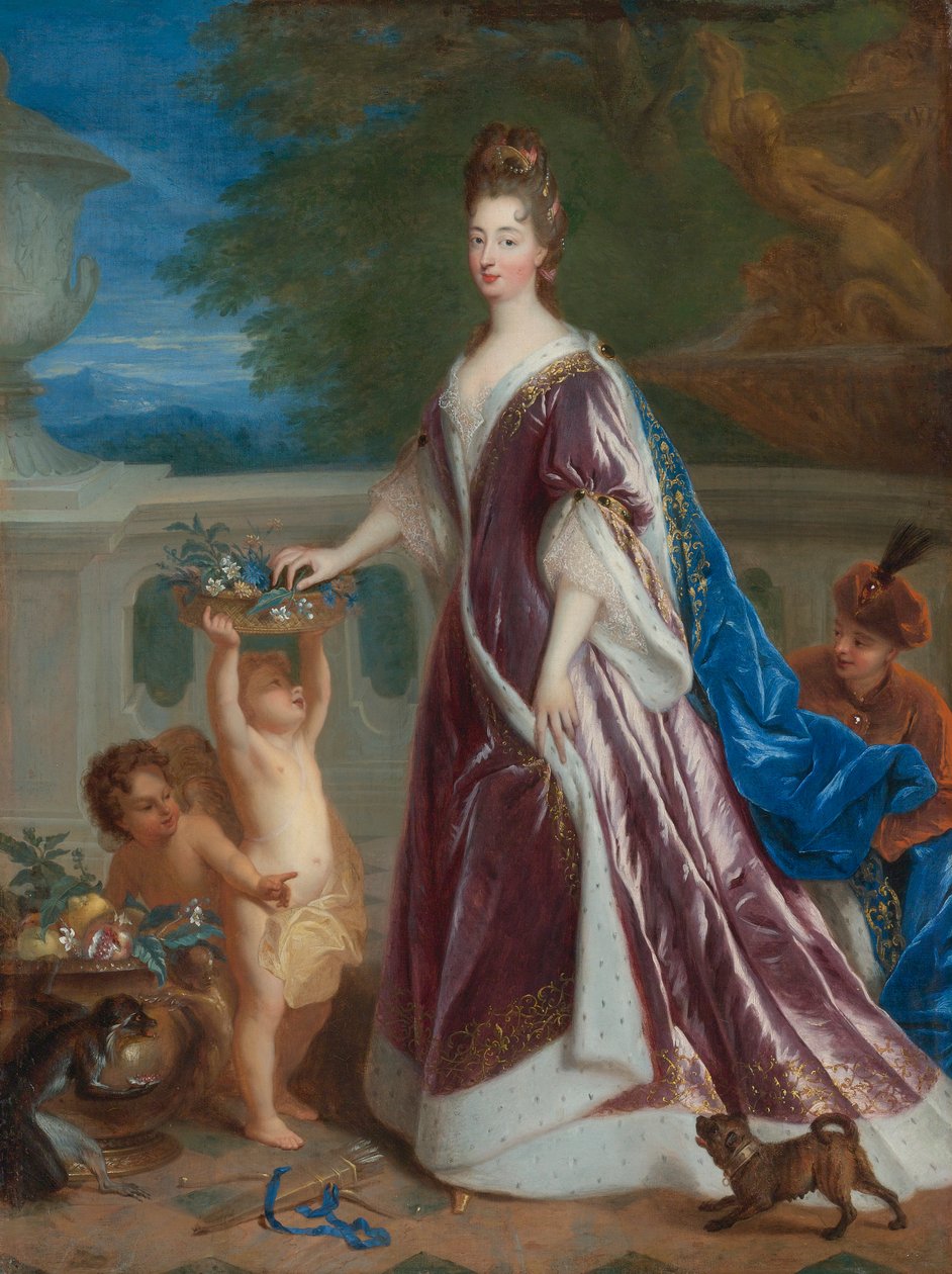 Retrato de Louise Benedict de Bourbon-Condé, Duquesa de Maine de Jean François de Troy
