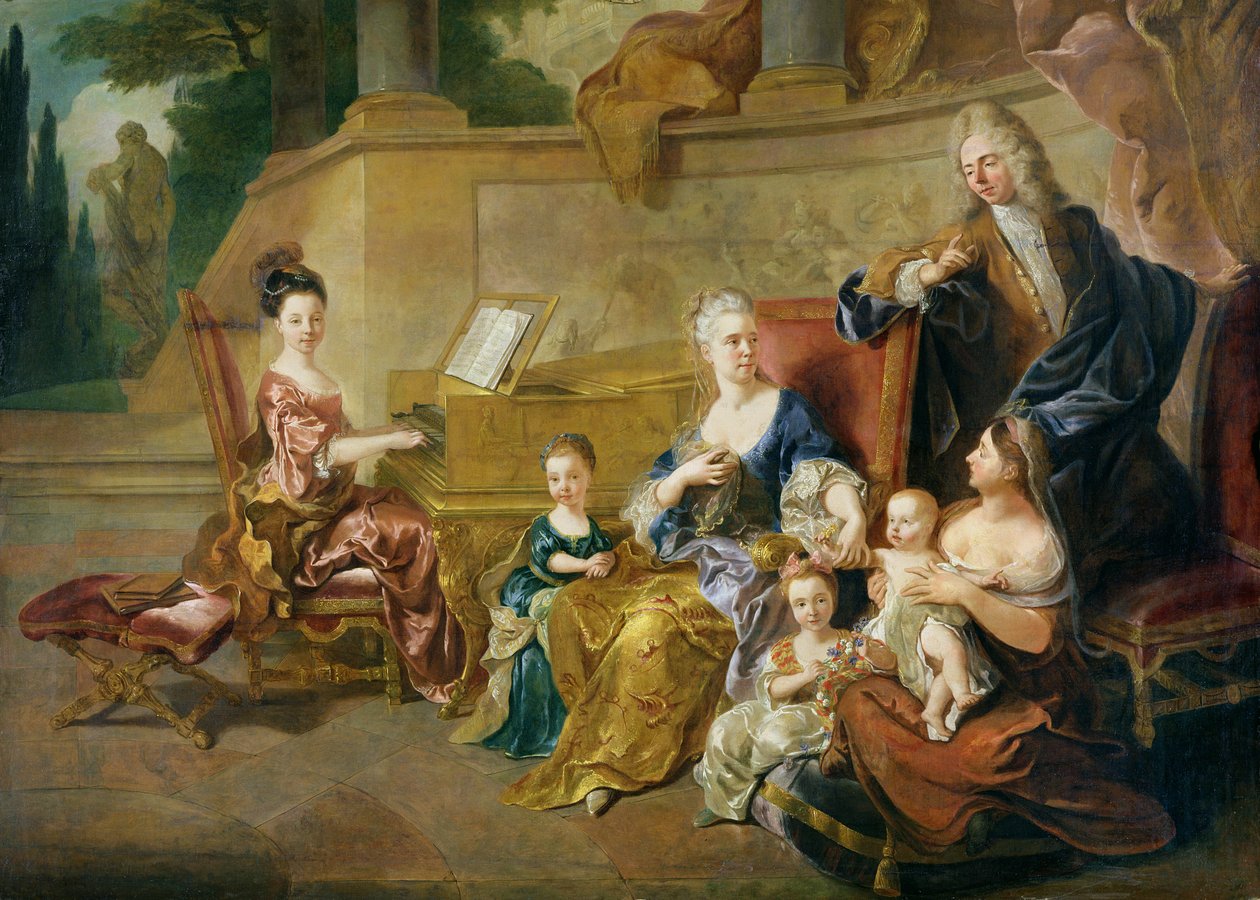 A família Franqueville, 1711 de Jean François de Troy