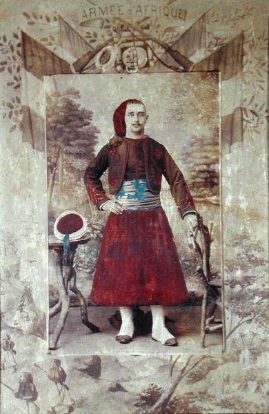 Zouave, c.1870 (cor litho) de Francois Hippolyte Lalaisse