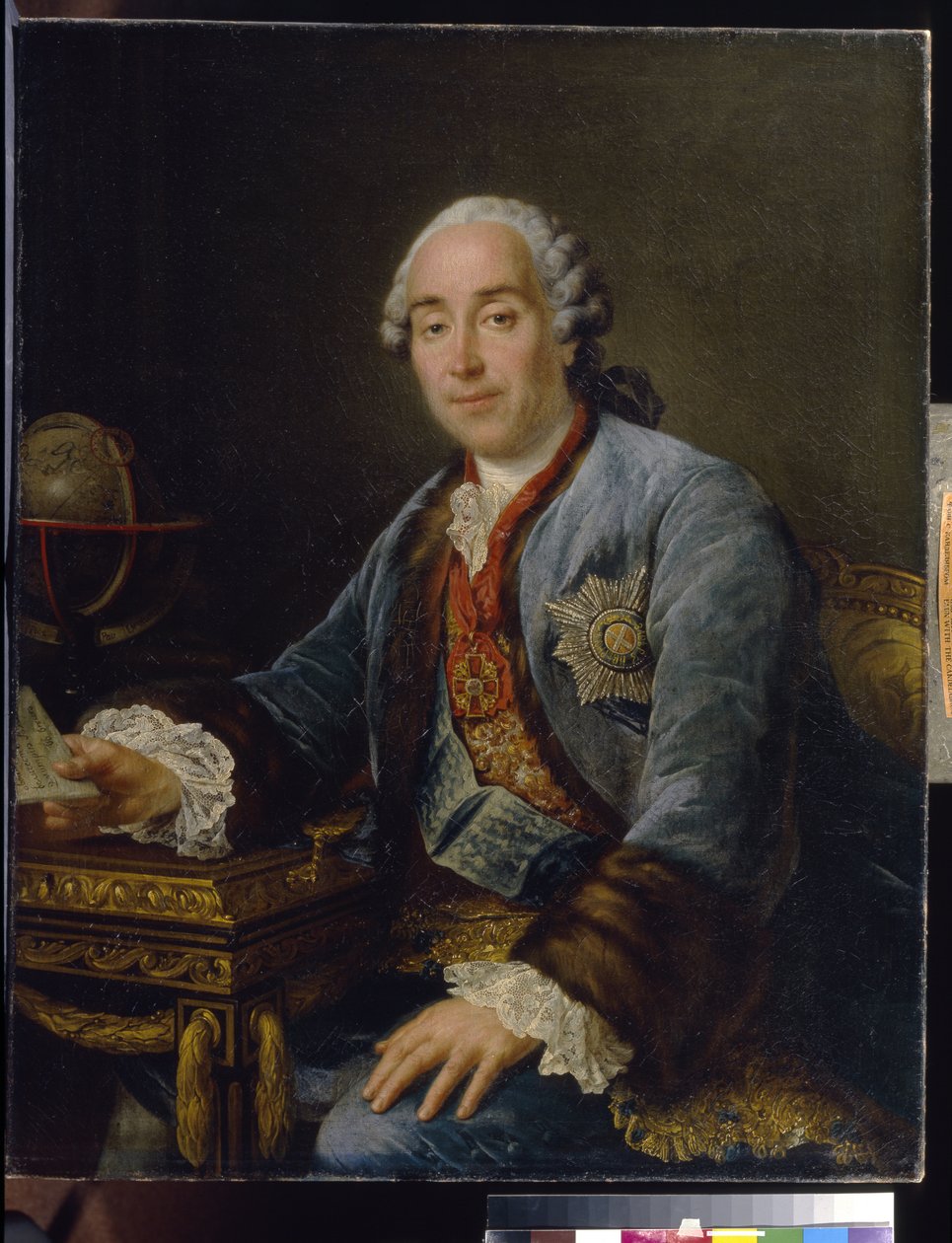 Retrato do príncipe Dmitriy Mikhailovich Golitsyn, 1762 de Francois Hubert Drouais