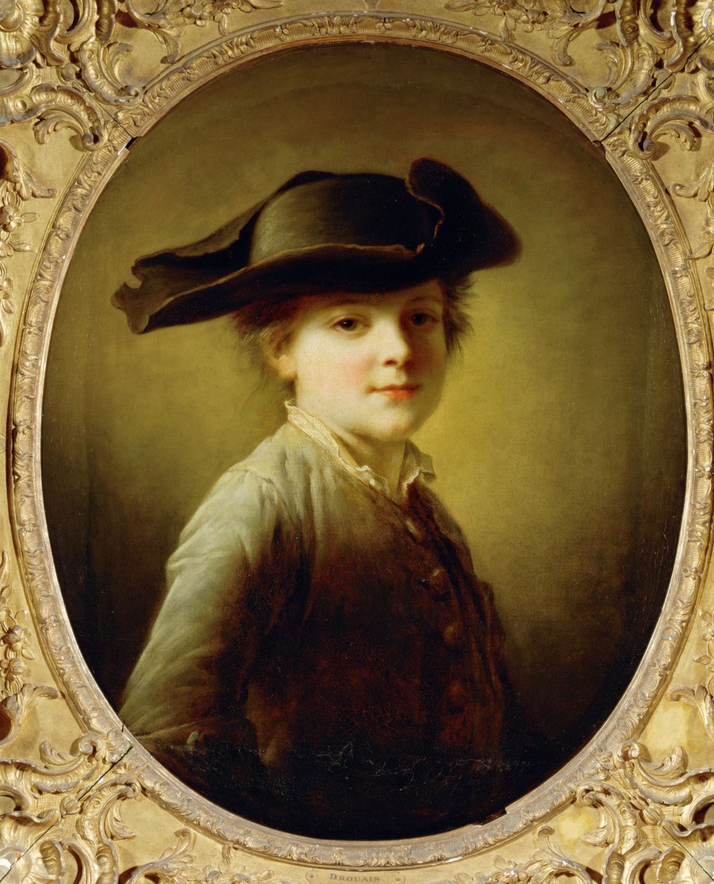 Jeune garcon au tricorne - rapaz com chapéu de três pontas ... de Francois Hubert Drouais