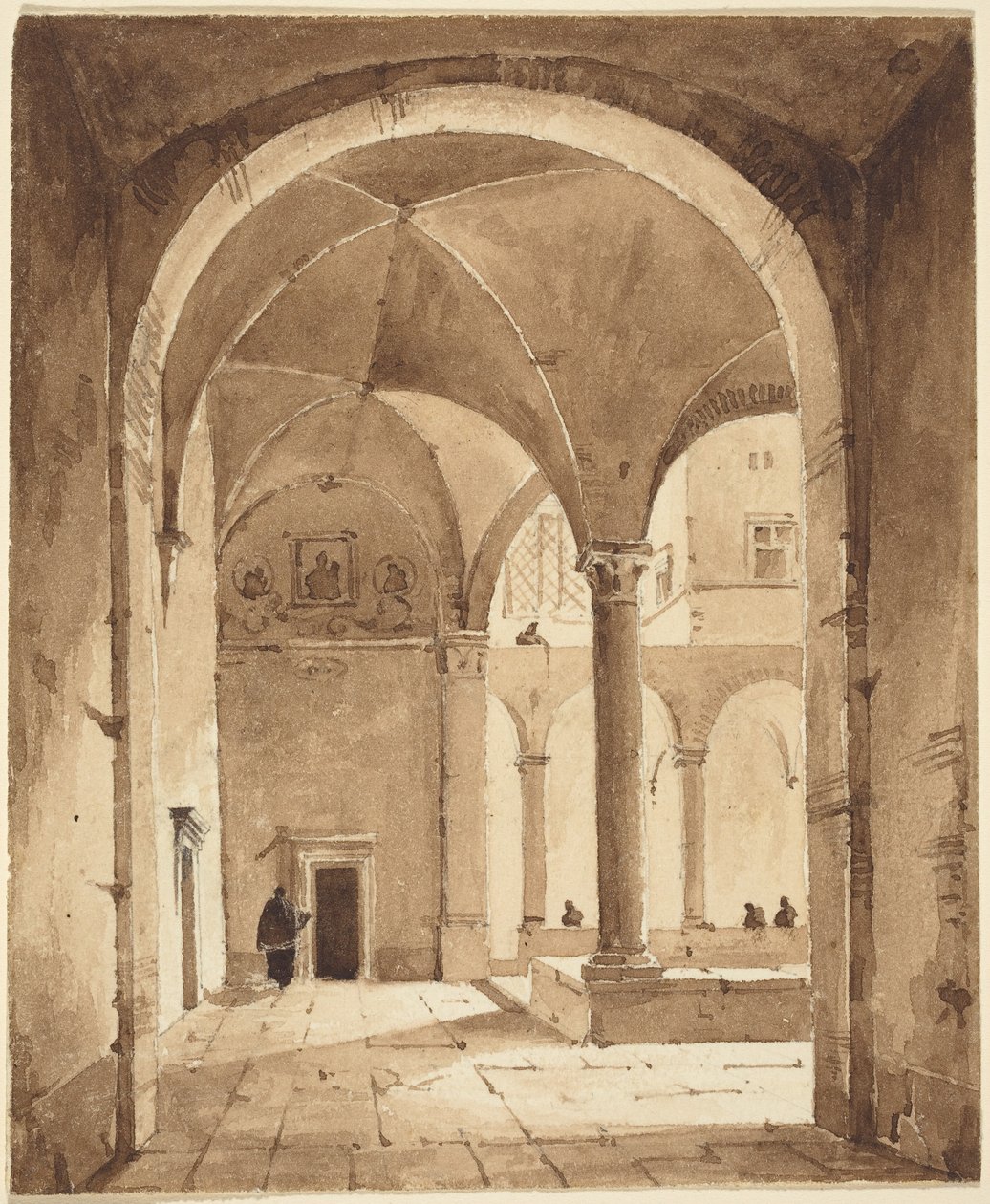 Um Claustro de Francois-Marius Granet