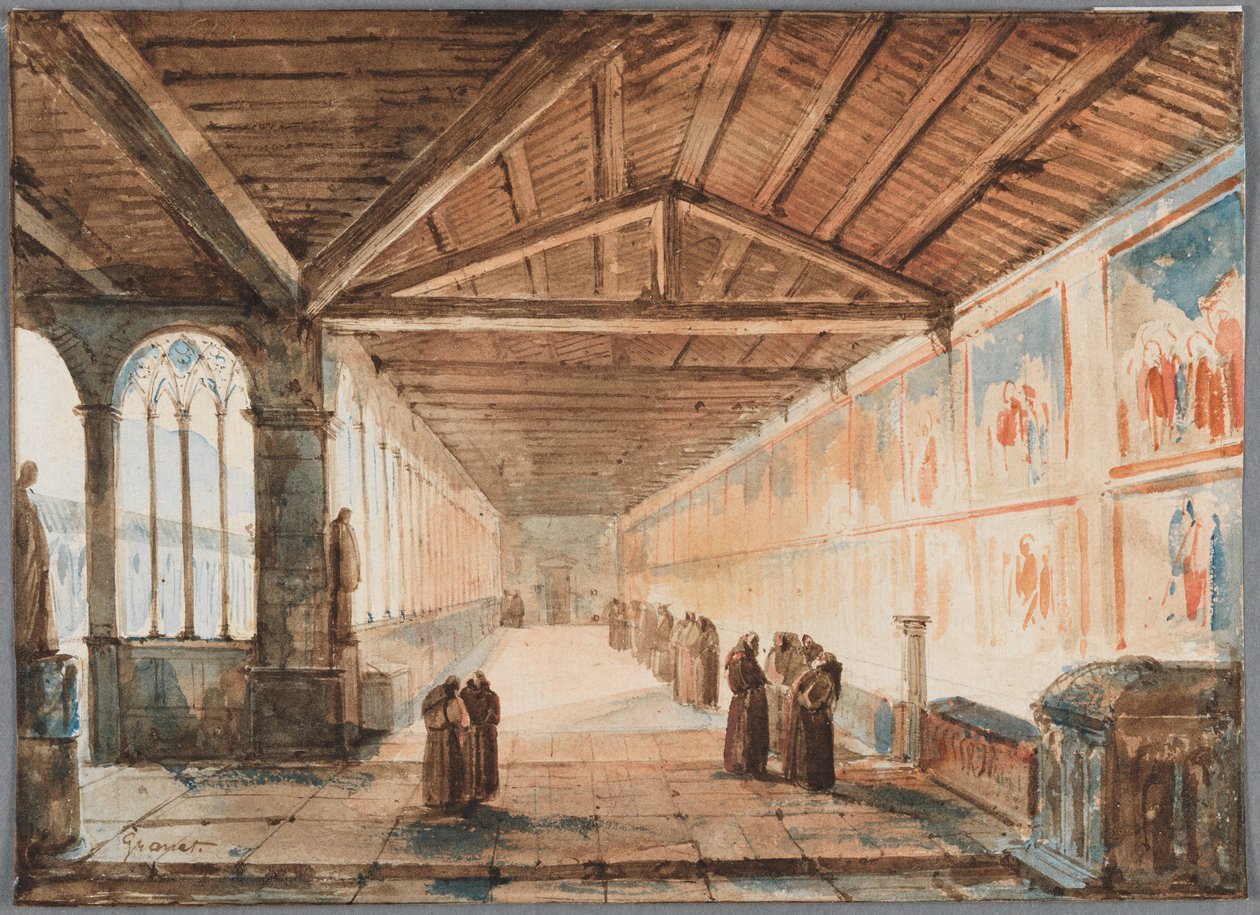 Campo Santo di Pisa, corredor norte de Francois-Marius Granet