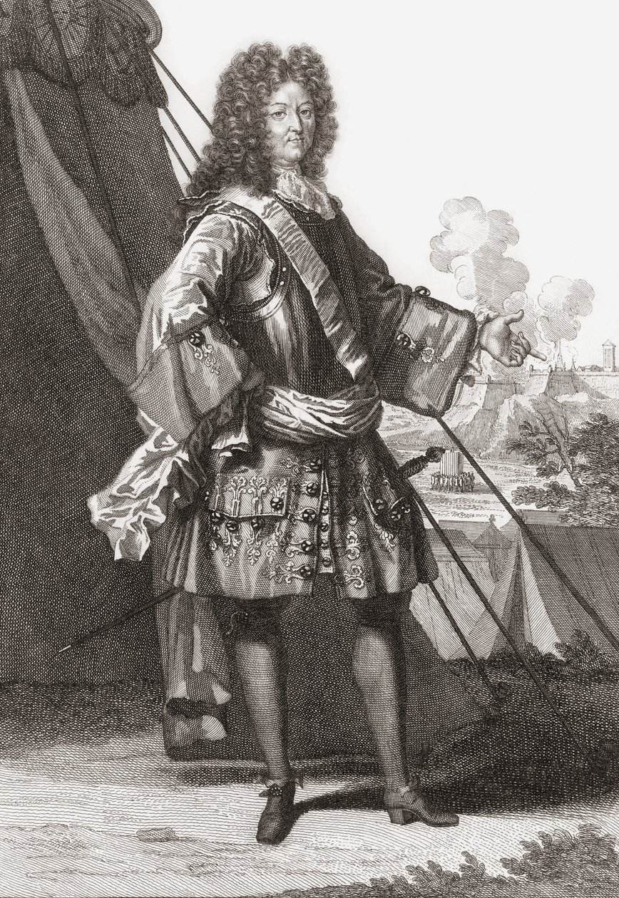Luís XIV, rei de França e Navarra. (imprimir) de Francois (after) Boucher